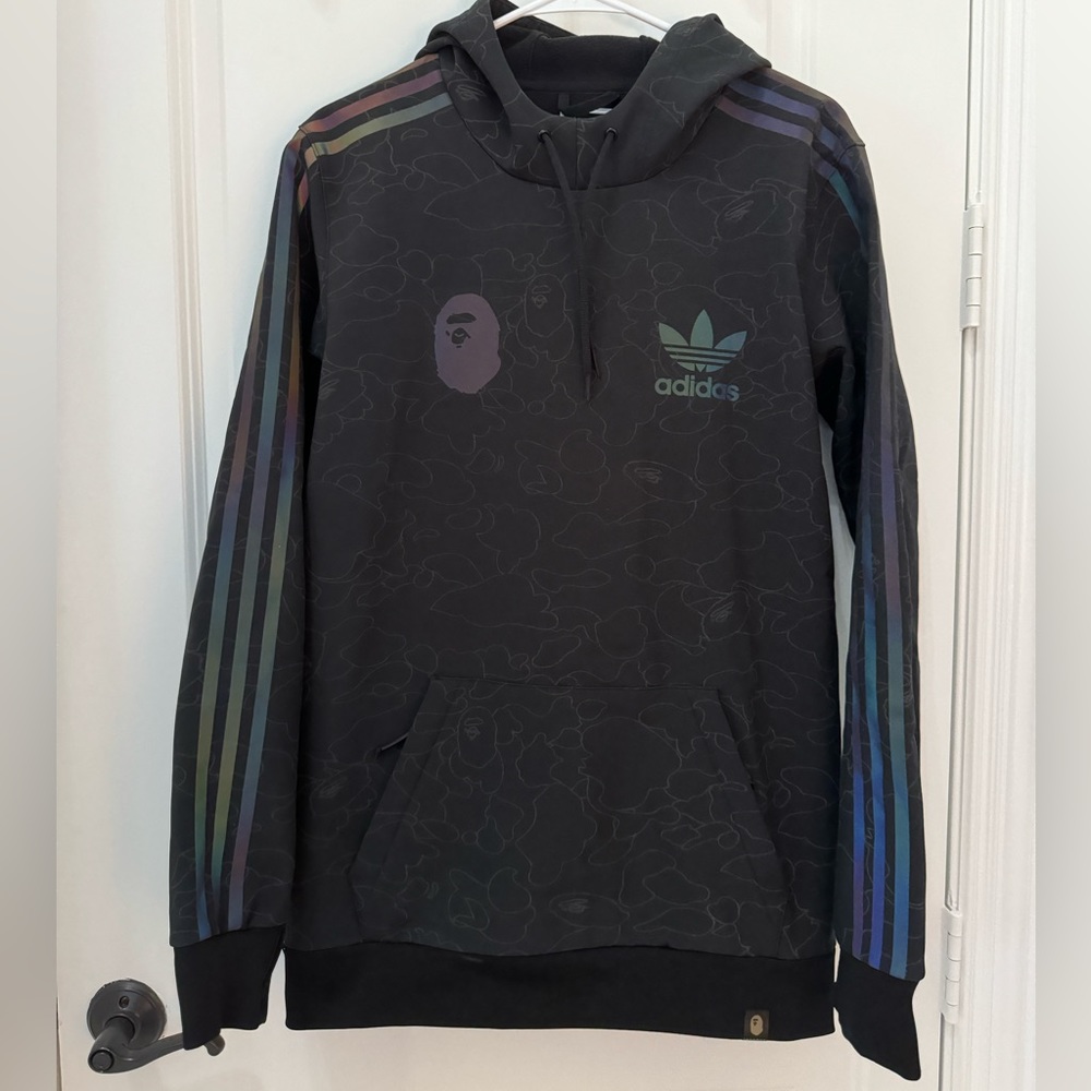 Bape Adidas reflective hoodie